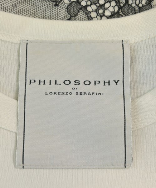 PHILOSOPHI DI LORENZO SERAFINI（フィロソフィディロレンツォセラフィニ）Tシャツ・カットソー 白 サイズ:XS レディース/2200682886475