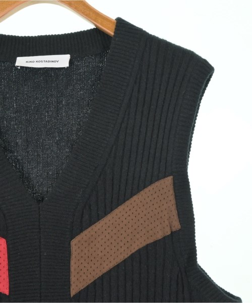 Kiko Kostadinov（キココスタディノフ）ベスト 黒 サイズ:48(L位) メンズ/2200448458052