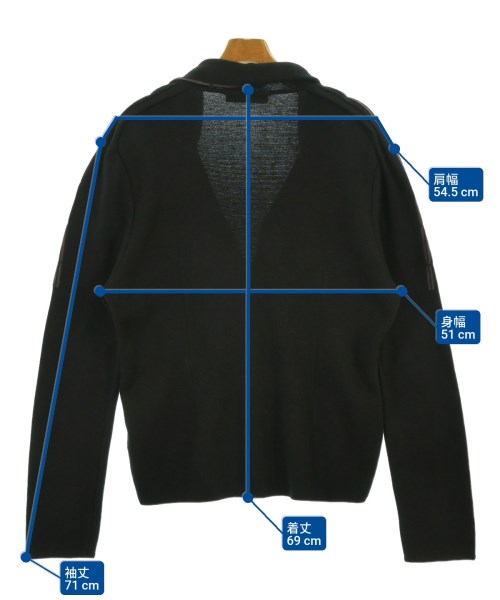 Kiko Kostadinov（キココスタディノフ）カーディガン 黒 サイズ:46(M位) メンズ/2200640311117