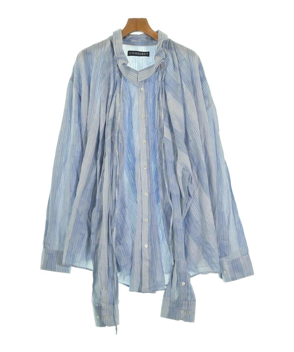 843 新品 Y/Project ワイプロジェクト トリプルカラー 長袖Tシャツ Y/Project（ワイプロジェクト）カジュアルシャツ 白 サイズ:S メンズ