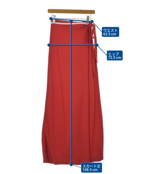 Y/Project（ワイプロジェクト）ロング・マキシ丈スカート 赤 サイズ:-(M位) レディース/2200672071430