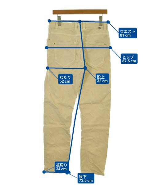 ANGLOMANIA（アングロマニア）デニムパンツ ベージュ サイズ:26(XS位) メンズ/2200664013011