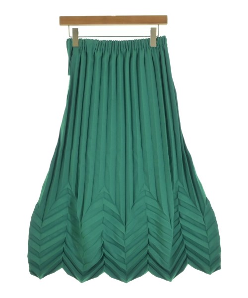 me ISSEY MIYAKE（ミーイッセイミヤケ）ロング・マキシ丈スカート 緑 サイズ:-(M位) レディース/2200629233089