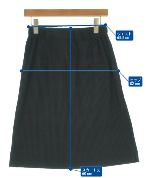 me ISSEY MIYAKE（ミーイッセイミヤケ）ひざ丈スカート 黒 サイズ:F レディース/2200642516107