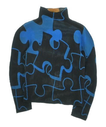 me ISSEY MIYAKE カジュアルシャツ F 青x緑xピンク等 【古着】【中古】 me ISSEY MIYAKE（ミーイッセイミヤケ）カジュアルシャツ 紺