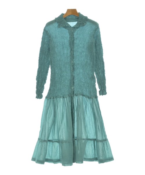 me ISSEY MIYAKE(ミーイッセイミヤケ)シャツワンピース 緑 サイズ:-(S位)/2200676777123