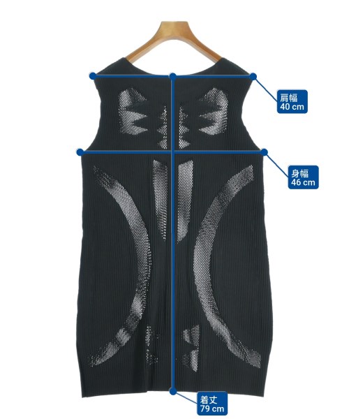 me ISSEY MIYAKE（ミーイッセイミヤケ）ワンピース 黒 サイズ:-(L位) レディース/2200659703101