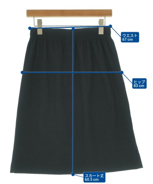 me ISSEY MIYAKE（ミーイッセイミヤケ）ひざ丈スカート 黒 サイズ:-(M位) レディース/2200647123089