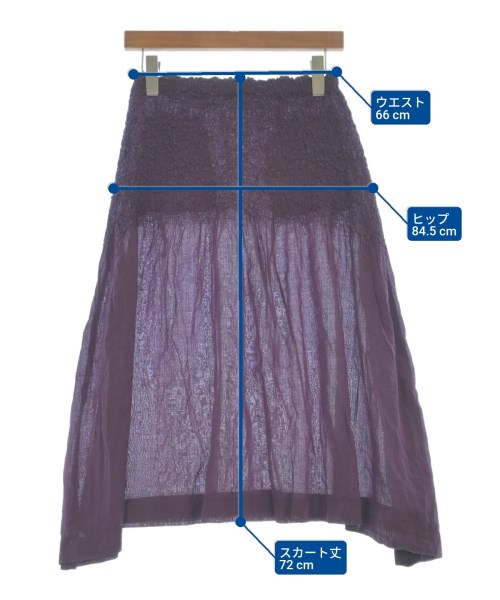 me ISSEY MIYAKE（ミーイッセイミヤケ）ロング・マキシ丈スカート 紫 サイズ:-(M位) レディース/2200660581057