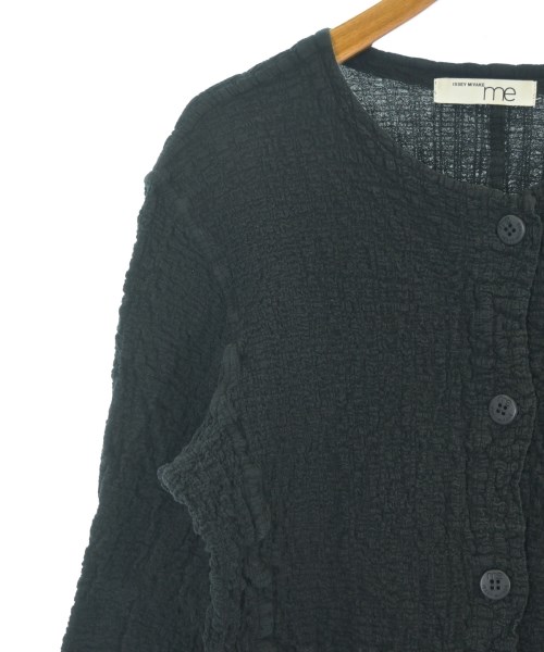 me ISSEY MIYAKE（ミーイッセイミヤケ）ノーカラージャケット 黒 サイズ:-(M位) レディース/2200664352011