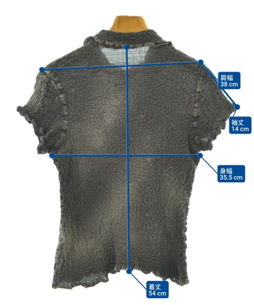 me ISSEY MIYAKE（ミーイッセイミヤケ）カジュアルシャツ グレー サイズ:-(XS位) レディース/2200681161177