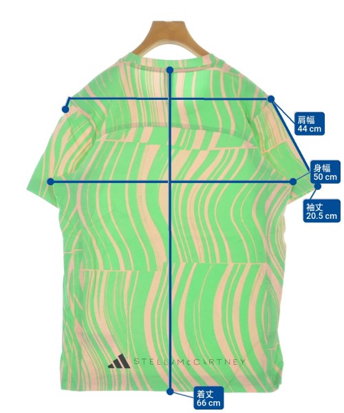 adidas by Stella McCartney（アディダスバイステラマッカートニー）Tシャツ・カットソー 緑 サイズ:S レディース/2200526887194