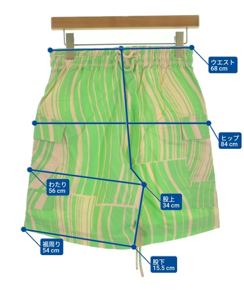 adidas by Stella McCartney（アディダスバイステラマッカートニー）ショートパンツ 緑 サイズ:M レディース/2200526887200
