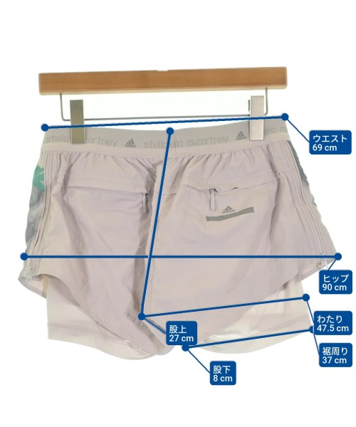 adidas by Stella McCartney（アディダスバイステラマッカートニー）ショートパンツ グレー サイズ:OT(XL位) レディース/2200641178030