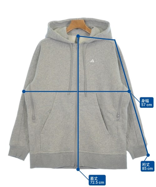adidas by Stella McCartney（アディダスバイステラマッカートニー）パーカー グレー サイズ:M レディース/2200623380031
