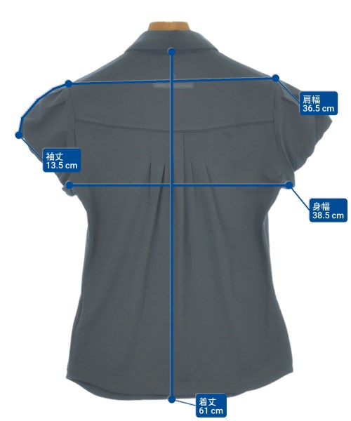 adidas by Stella McCartney（アディダスバイステラマッカートニー）ポロシャツ グレー サイズ:M レディース/2200613331074