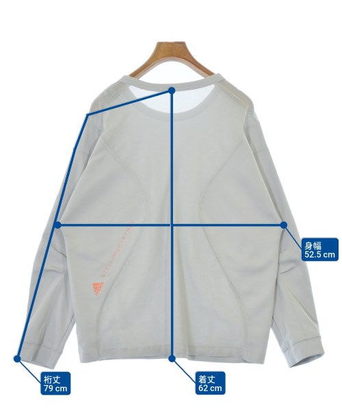 adidas by Stella McCartney（アディダスバイステラマッカートニー）Tシャツ・カットソー グレー サイズ:O(XL位) レディース/2200687320066