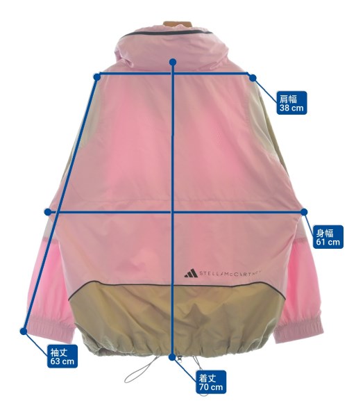 adidas by Stella McCartney（アディダスバイステラマッカートニー）マウンテンパーカー ピンク サイズ:L レディース/2200687895014