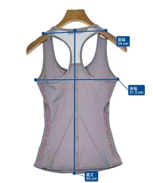 adidas by Stella McCartney（アディダスバイステラマッカートニー）タンクトップ グレー サイズ:XS レディース/2200659043047