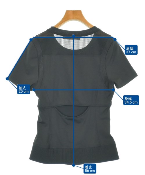 adidas by Stella McCartney（アディダスバイステラマッカートニー）Tシャツ・カットソー 黒 サイズ:OT(XL位) レディース/2200708929063