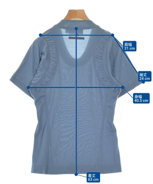 adidas by Stella McCartney（アディダスバイステラマッカートニー）Tシャツ・カットソー 青 サイズ:36(XS位) レディース/2200648265269