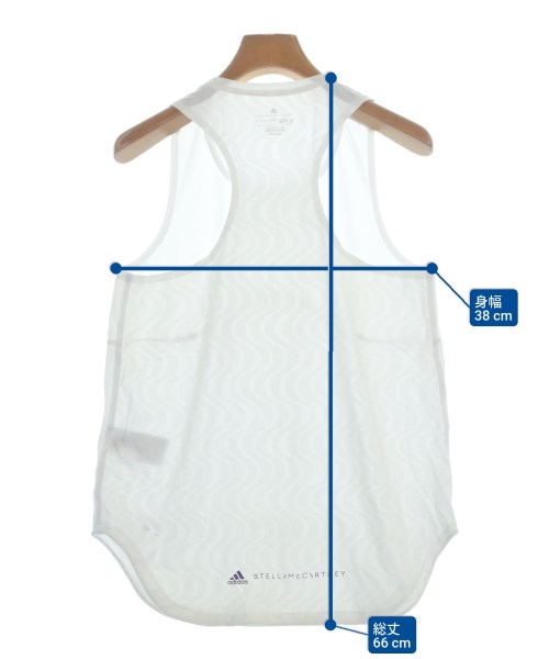 adidas by Stella McCartney（アディダスバイステラマッカートニー）ノースリーブ 白 サイズ:S レディース/2200642298065