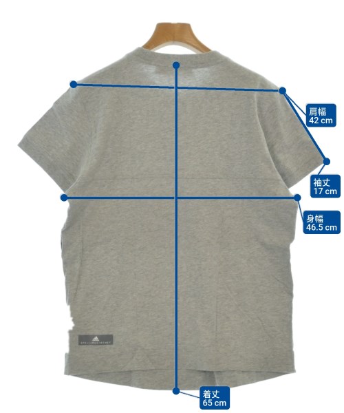 adidas by Stella McCartney（アディダスバイステラマッカートニー）Tシャツ・カットソー グレー サイズ:M レディース/2200662971054