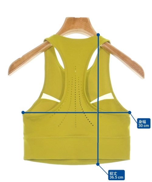 adidas by Stella McCartney（アディダスバイステラマッカートニー）タンクトップ 黄 サイズ:M レディース/2200664829070