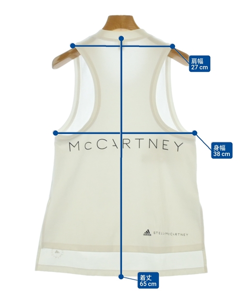 adidas by Stella McCartney（アディダスバイステラマッカートニー）タンクトップ 白 サイズ:XS レディース/2200668412063