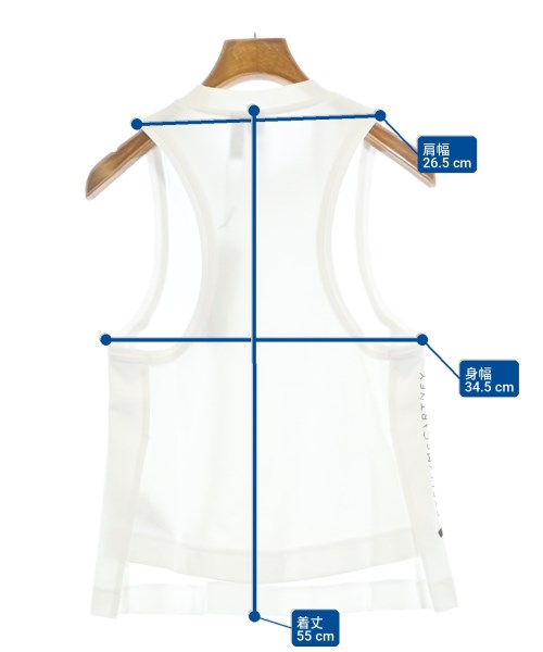 adidas by Stella McCartney（アディダスバイステラマッカートニー）タンクトップ 白 サイズ:XS レディース/2200720334029