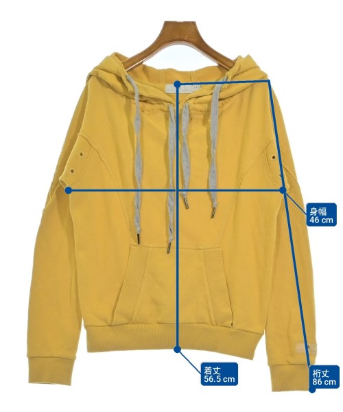adidas by Stella McCartney（アディダスバイステラマッカートニー）パーカー 黄 サイズ:S レディース/2200716884026