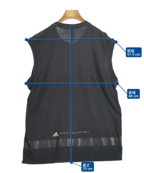adidas by Stella McCartney（アディダスバイステラマッカートニー）ノースリーブ 黒 サイズ:OT(XL位) レディース/2200726865046
