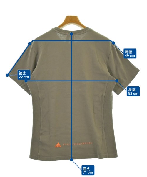 adidas by Stella McCartney（アディダスバイステラマッカートニー）Tシャツ・カットソー グレー サイズ:S メンズ/2200686005063
