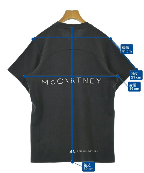 adidas by Stella McCartney（アディダスバイステラマッカートニー）Tシャツ・カットソー 黒 サイズ:XS レディース/2200692124024