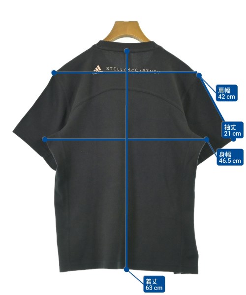 adidas by Stella McCartney（アディダスバイステラマッカートニー）Tシャツ・カットソー 黒 サイズ:2XS レディース/2200692124031