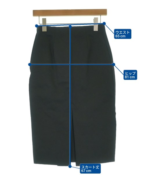 tomas maier（トーマスマイヤー）ひざ丈スカート 黒 サイズ:XS レディース/2200626106072