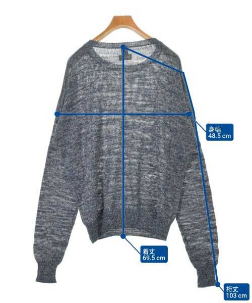 E.TAUTZ（イートウツ）ニット・セーター 紺 サイズ:L メンズ/2200643706149