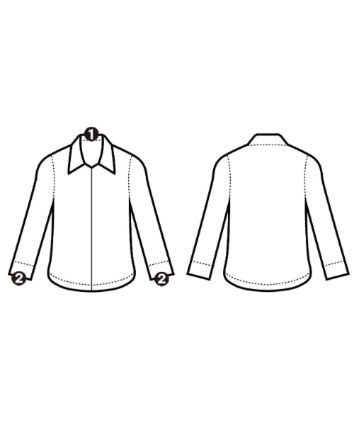 E.TAUTZ（イートウツ）ドレスシャツ 白 サイズ:14 1/2(XS位) メンズ/2200621703030