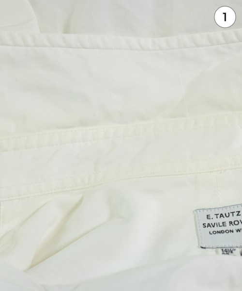 E.TAUTZ（イートウツ）ドレスシャツ 白 サイズ:14 1/2(XS位) メンズ/2200621703030