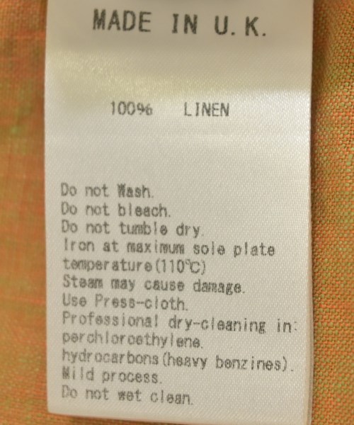 E.TAUTZ（イートウツ）カジュアルシャツ オレンジ サイズ:M メンズ/2200671926281