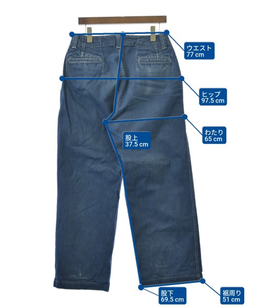 E.TAUTZ（イートウツ）スラックス 青 サイズ:-(S位) メンズ/2200646849041