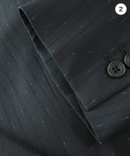 E.TAUTZ（イートウツ）テーラードジャケット 紺 サイズ:40(M位) メンズ/2200666442017