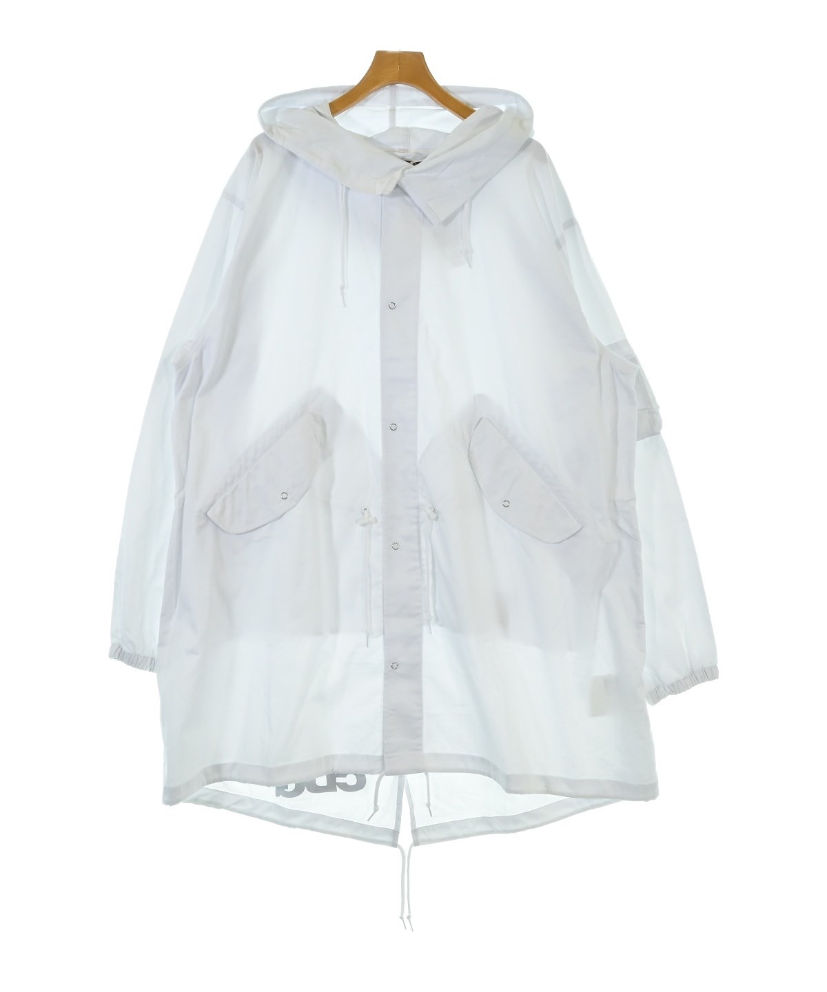 CDG（シーディージー）モッズコート 白 サイズ:XL メンズ