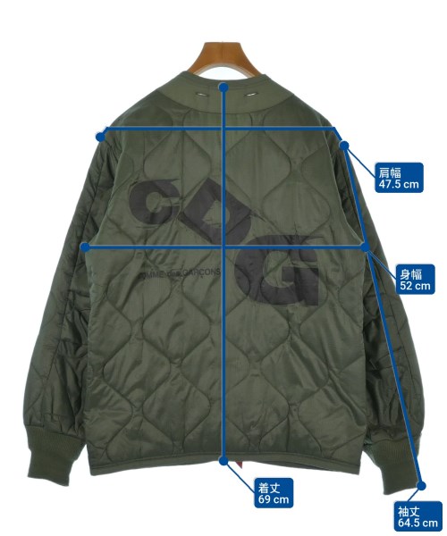 CDG（シーディージー）ミリタリーブルゾン カーキ サイズ:S メンズ/2200634927041