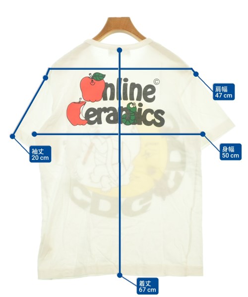 CDG（シーディージー）Tシャツ・カットソー 白 サイズ:L メンズ/2200614001068
