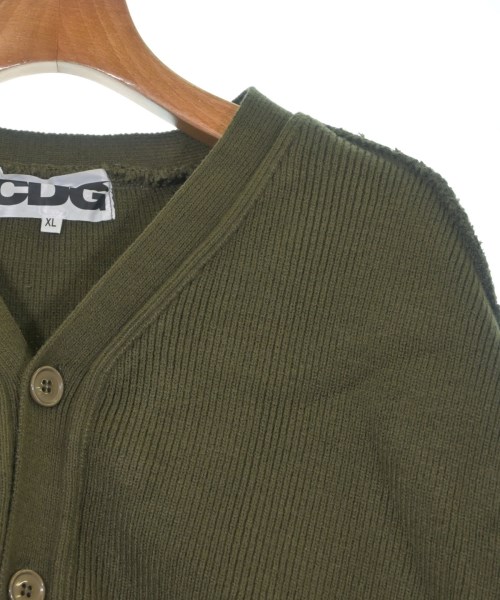 CDG（シーディージー）カーディガン カーキ サイズ:XL メンズ/2200637131056