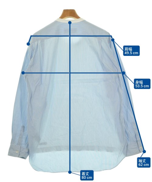 CDG（シーディージー）カジュアルシャツ 青 サイズ:L メンズ/2200638486360