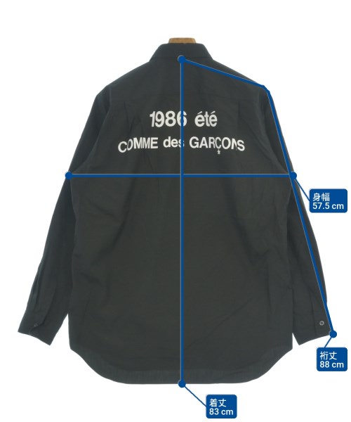 CDG（シーディージー）カジュアルシャツ 黒 サイズ:L メンズ/2200640650247