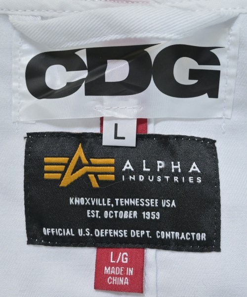 CDG（シーディージー）モッズコート 白 サイズ:L メンズ/2200550149169