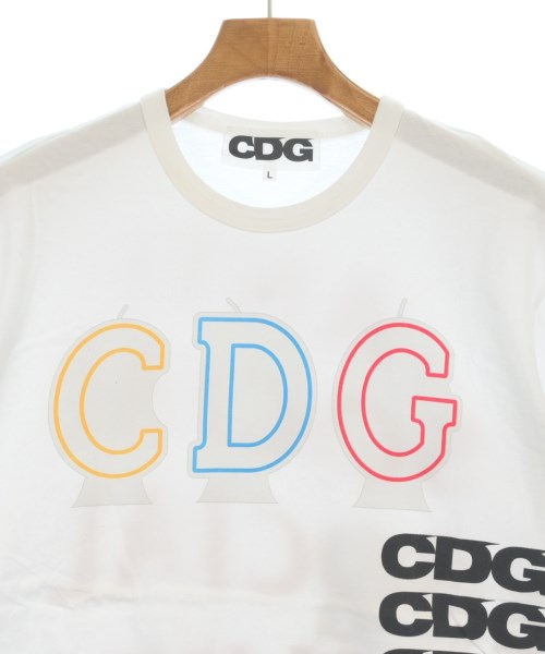 CDG（シーディージー）Tシャツ・カットソー 白 サイズ:L メンズ/2200622642031
